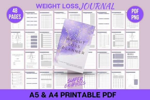 Download Weight Loss Planner - Printable Journal - Journal Collection