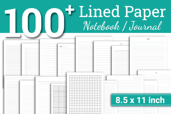 Download Lined Paper Bundle | Journal | Notebook - Journal Collection
