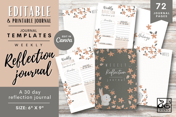 Download Reflection Journal Templates #86 - Journal Collection