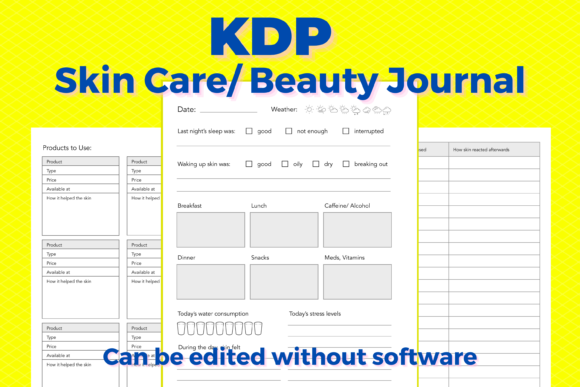 Download KDP Skincare, Beauty Journal - Journal Collection