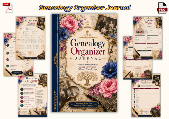 Download Genealogy Organizer Journal - Journal Collection