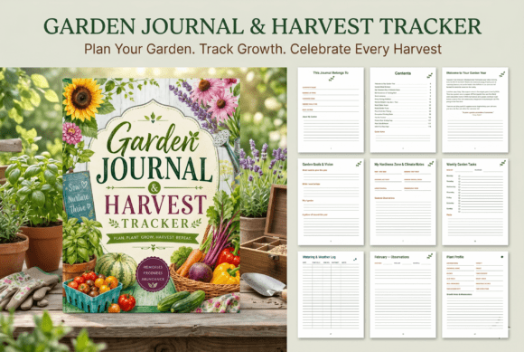 Download Garden Journal &amp; Harvest Tracker - Journal Collection