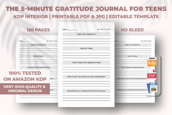 Download The 5-Minute Gratitude Journal for Teens - Journal Collection