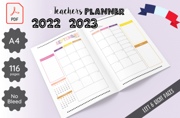 Download Teacher Planner French 2022 2023 Journal - Journal Collection