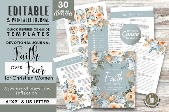 Download Faith over Fear 31 Day Bible Journal - Journal Collection