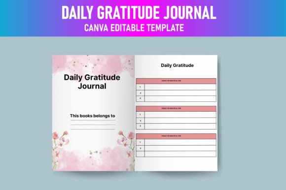 Download Daily Gratitude Journal Canva KDP - Journal Collection