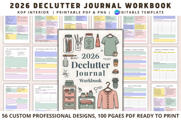 Download 2026 Declutter Journal Workbook - Journal Collection