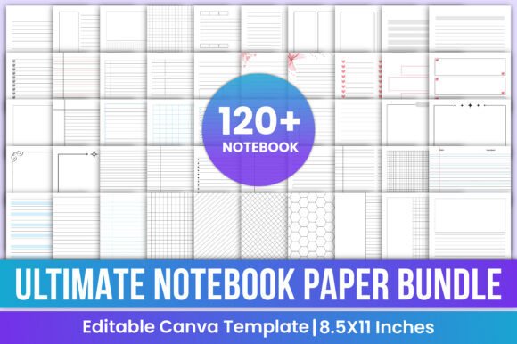 Download Ultimate Notebook Paper Bundle Canva - Ultimate Collection