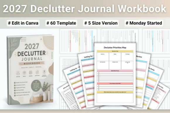 Download 🧹 2027 Declutter Journal Workbook - Journal Collection