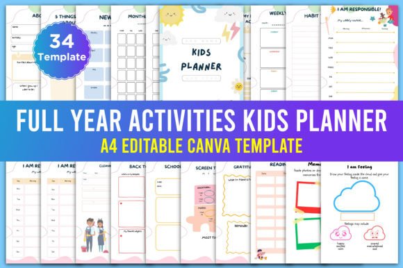 Download Full Year Activities Undate Kids Planner - Premium Resources