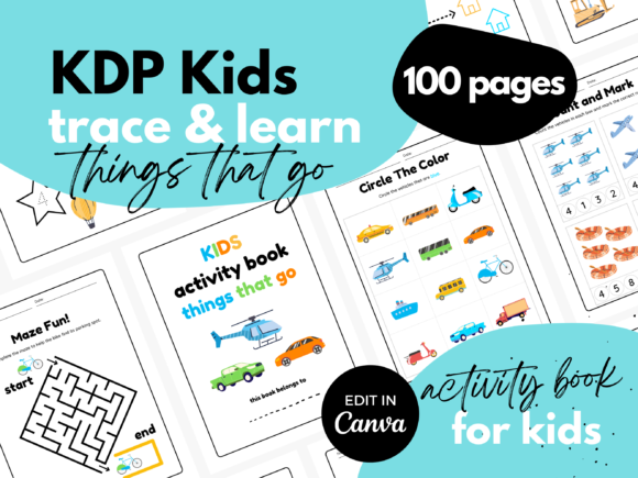 Download Kids Tracing Activities ♥ Things That Go - Premium Bundle