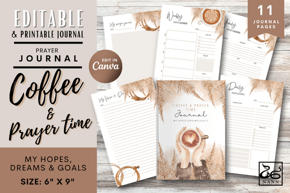 Download Coffee and Prayer Time Journal Templates - Journal Collection
