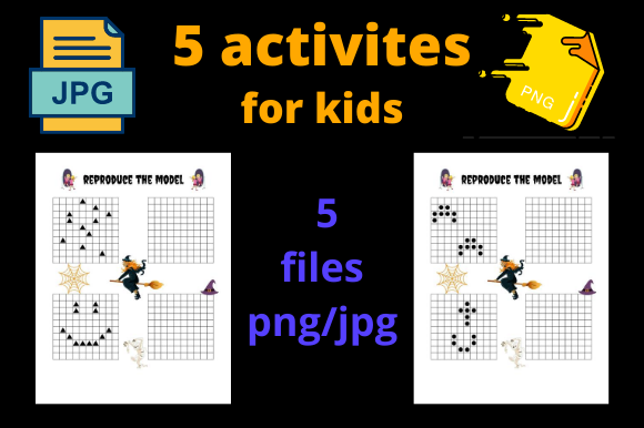 Download 5 Halloween Activities for Kids KDP - Premium Bundle